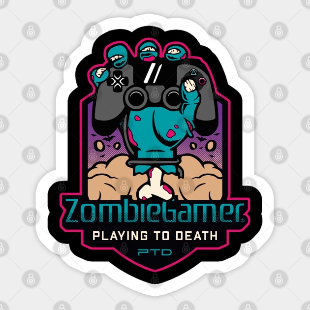 ZOMBIE GAMER Sticker by LEON FABRI